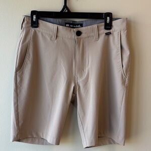 Travis Mathew Tan Flat Front Men Shorts